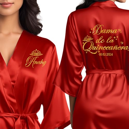 Mis Quince Anos Robes, Pretty Quinceanera Robes, Mama de la Quince, Quinceanera Gifts