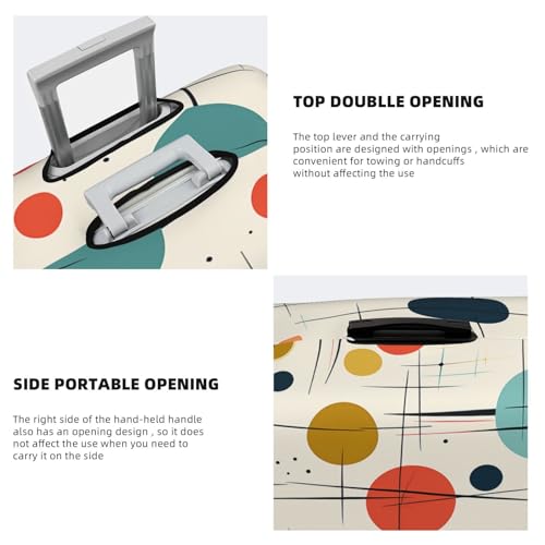 Travel Luggage Cover Fashion Suitcase Protector Modern Mid Century Spandex Baggage Covers Washable Suitcase Covers Anti-Scratch Luggage Cover Protectors Fits 18-32 Inch Suitcases X-Large4