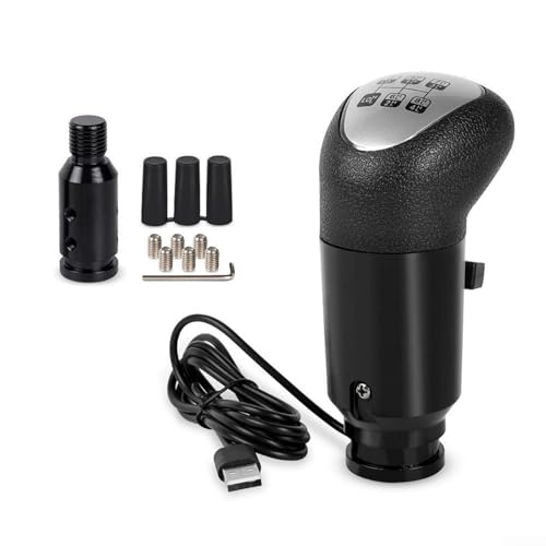 Emiif Pomo de palanca de cambios USB para Logitech G29 G27 G25 con interruptor de marcha alta y baja para juegos de carreras ETS2 ATS PC