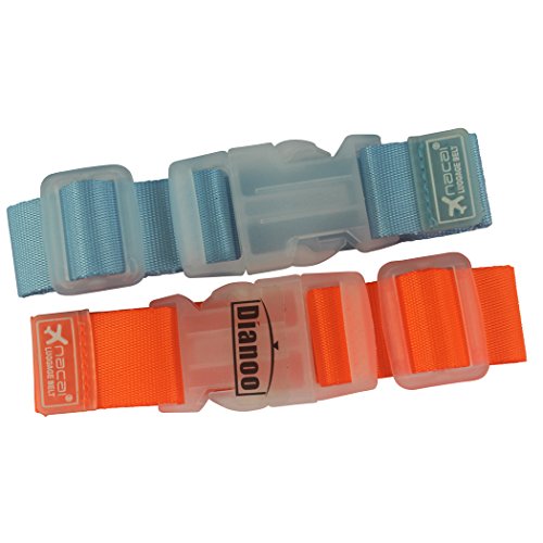 Dianoo 2PCS Viaggio Bagaglio Cinghia Cintura