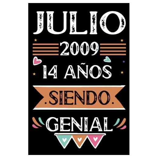 CUADERNO, Julio 2009, 14 Años Siendo Genial: Libro de visitas, cuaderno, 110 páginas de felicitaciones, idea de regalo, regalo Para la esposa, novia, mujer, La madre