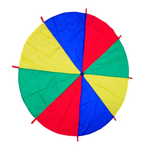 Hemoton Rainbow Parachute for Outdoor Activity Training Equipment for Kindergarten Games Team Building Fun Early Education Playtime