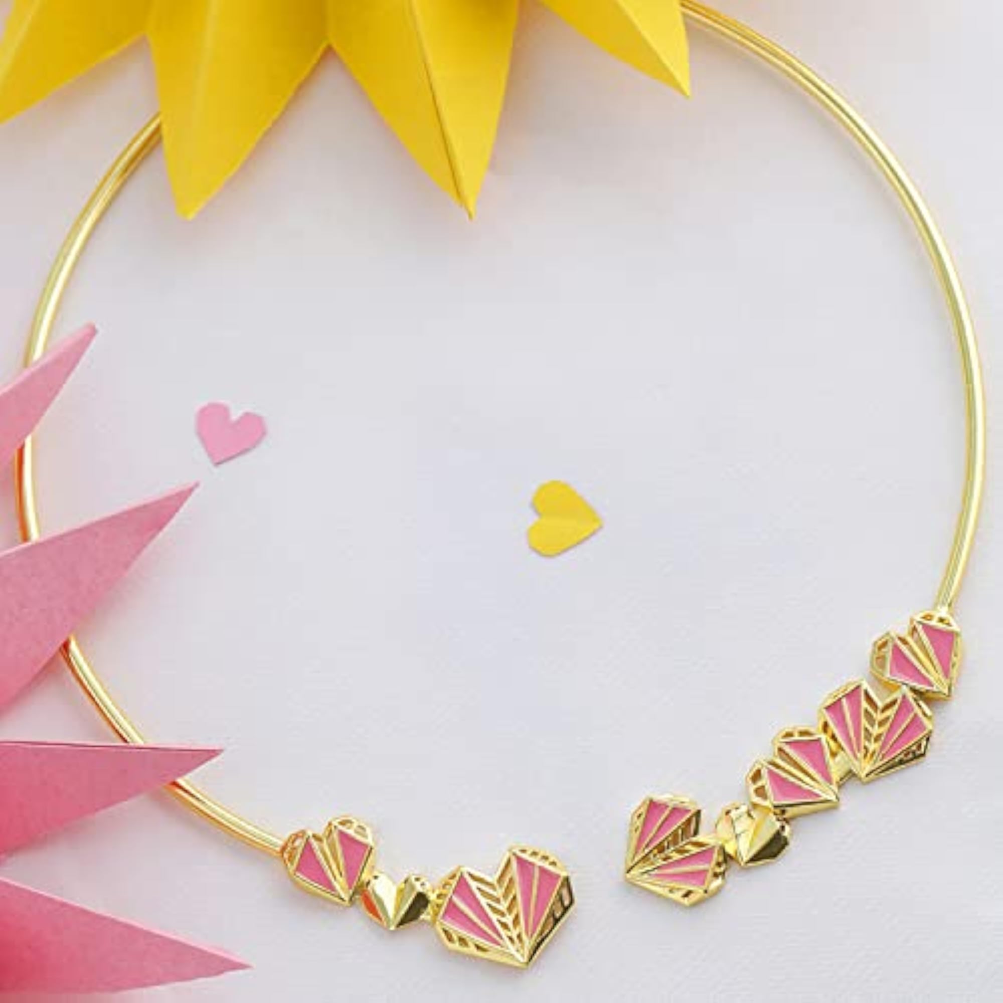 Geometric Motifs Open Style Necklace