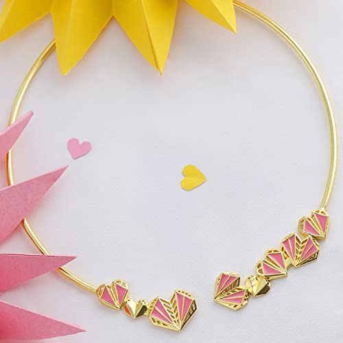 Geometric Motifs Open Style Necklace