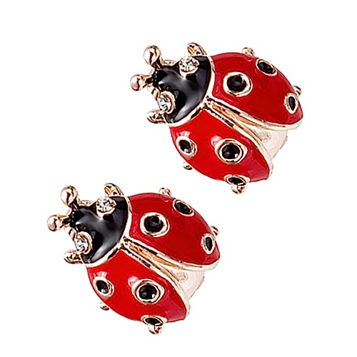 ☆てんとう虫が可愛いSpring猫ちゃんイヤリング☆ てんとう虫が可愛い