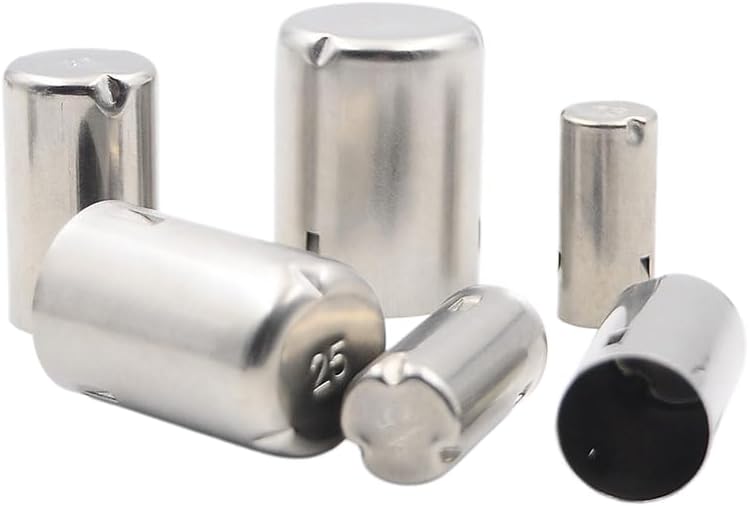 304 Stainless Steel Test Tube Caps (100, 21#)