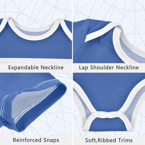 Aflyko Patriot Unisex Baby Bodysuit Flag Of El Salvador Newborn Short Sleeve Baby Clothes3