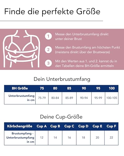 Susa Spacer BH Damen mit Bügel Catania I Damen-BHS aus atmungsaktivem Spacer Material I Angenehmes Hautgefühl I Cups ohne Naht vorgeformt I… – Ansicht 3