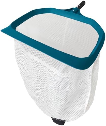 17.5" Ultra Fine Mesh Pool Net Skimmer, Deep Bag Leaf Rake (No Po...