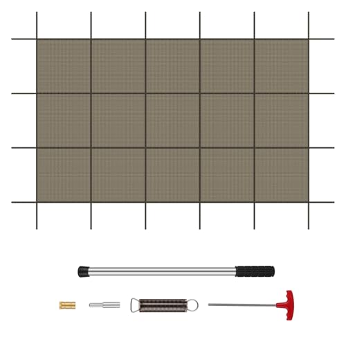 Superior 99% Shading Rate Inground Pool Safety Cover,Fits 16x32ft Rectangle Swimming Pool,Mesh Pool