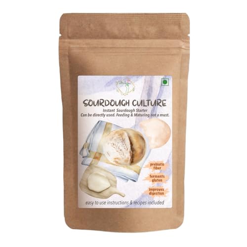 Image of Alla's Posh Flavors Dry Active Sourdough Starter | Instant Culture for Homemade Artisan Bread, Baguette, Ciabatta, Focaccia & Pizza Crust | Direct Use | Commercial Yeast Replacement | 5 x 10 g Sachets