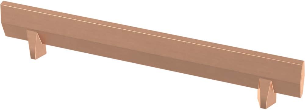 Franklin Brass P40850K-BCP-C Gathered Blade Kitchen or Furniture Cabinet Hardware Drawer Handle Pull, 5-1/16-Inch (128mm), Brushed Copper, 10-Pack