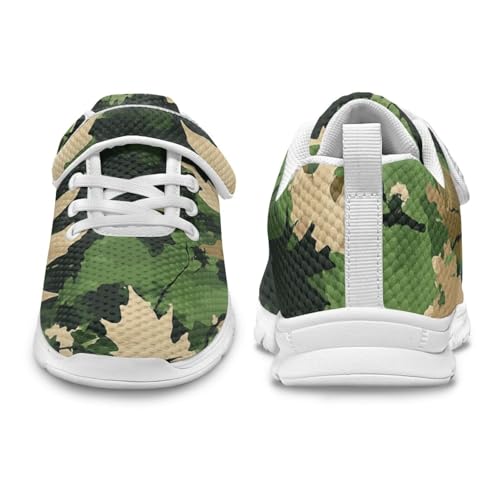 MARSVOVO Classic Girls Boys Athletic Shoes Hook and Loop Elastic Laces Comfortable Sneakers Casual Running Walking Shoes2