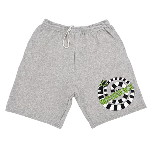 Popfunk Beetlejuice Sandworm Logo Mens Sweat Shorts Athletic Heather S