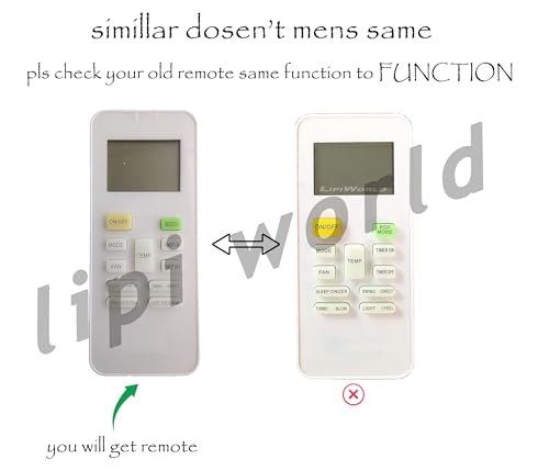 Image of LipiWorld 149 AC Remote Control (Old Exactly Same Will Only Work) Compatible for Bluestar AC /Lloyd AC Remote