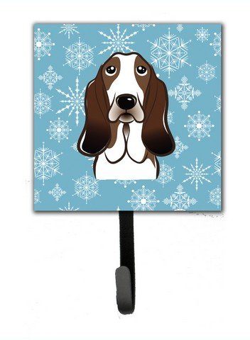 Snowflake Basset Hound Leash & Key Holder