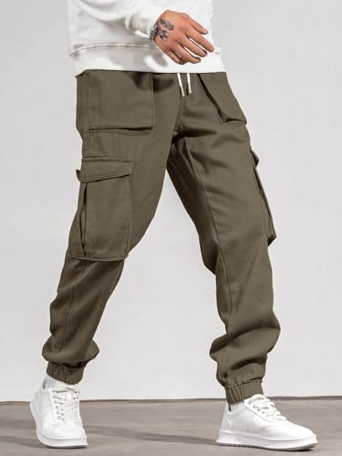 Image of Noble Monk Cargo for Men || Cotton Cargo Pant || Stylish Multi-Pocket Casual Trousers for Men