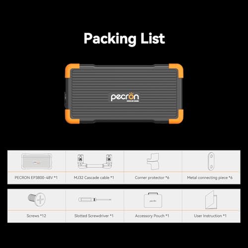 Image of pecron EP3800-48V 3840Wh, Expand Capacity for E3600LFP /E3800LFP /F3000LFP /E2400LFP /E1500LFP /E1000LFP