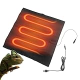 Uso multipropósito: Mejore la comodidad de su mascota con nuestra versátil almohadilla térmica adecuada para una variedad de animales de sangre fría como tortugas, serpientes y lagartos, así como arañas y pequeños mamíferos. Esta alfombra térmica también funciona como cojín de asiento al aire libre para brindar calidez, lo que la convierte en una herramienta multifuncional imprescindible para usted y sus mascotas.