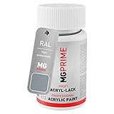 RAL 7001 Gris argent/Silver grey mat satiné stylo retouche 50 ml à séchage rapide