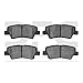 Dynamic Friction Company 5000 Advanced Brake Pads - Ceramic 1551-1813-00-Rear Set