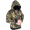 A2Z Mens Fleece Hoodie Pullover Hooded Jumper Sweatshirt - Plain Sweatshirt Camo Green 4XL #1
