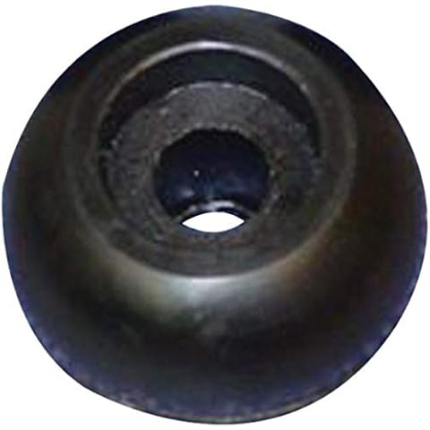 C.H. Yates 224-5 Black Rubber End Cap Roller - 2.5 in. x 1.75 in. x 0.625 in. Cover