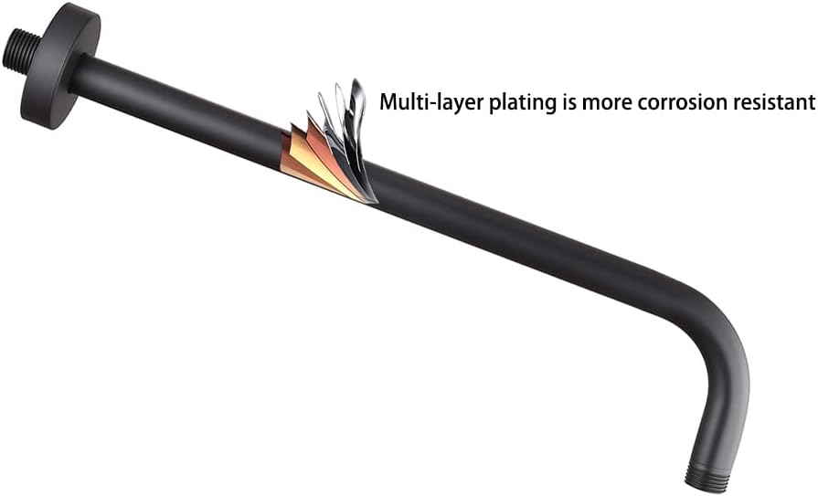 Buy 16 Inch Shower Arm with Flange,Stainless Steel Shower Head