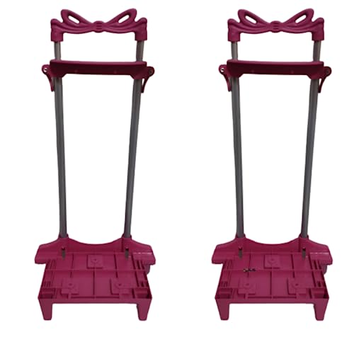 Genérico Carrinho Para Mochila Escolar Universal 2 Haste Cor Rosa 40 Cm Leve 2 unidades