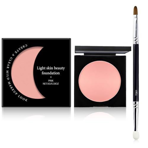 JHAZUN Correttore Illuminante Per Occhi Con Pennello, Under Eye Brightener, Correttore Occhi, Correttore Pesca Occhiaie, Texture Fluida, Lunga Tenuta
