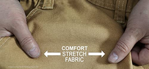 ROCXL Comfort Stretch Carpenter Shorts for Big & Tall Men in Khaki