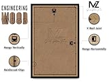MZ GOODS | Black 600 x 900 mm Engineered Wood Poster Frame 36 x 24 Art Prints, Photos Holiday Gifts& Home Décor 90 x 60 cm [ Black ] - Image 3