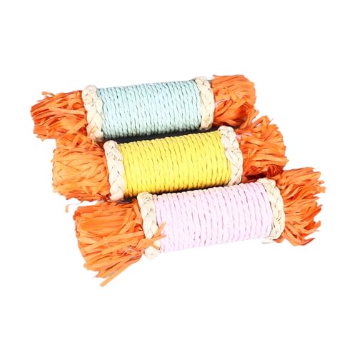 Brinquedos da Mastigação do Coelho, Aliviam o Tédio 3 Pces Brinquedos Pequenos Duráveis ​​da Mastiga