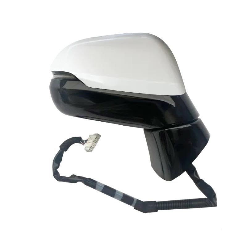 Voiture Rétroviseur Ensemble Rétroviseur Extérieur Voiture Pour Toyota Pour Avancier 2017-2022 Caméra Pliable Électrique Automatique Retroviseur Complet Éléctrique(BLANC,13 Wire Right)