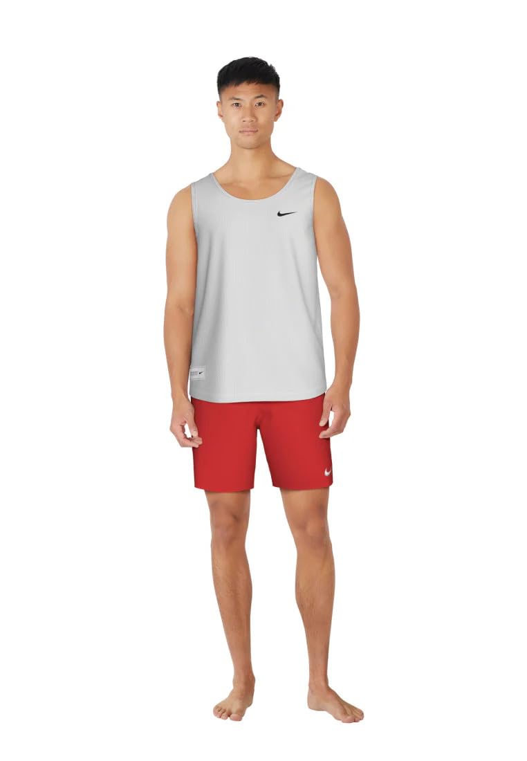 Nike Unisex Nike Swim Mesh Tank Tank Top White Swim Trunks