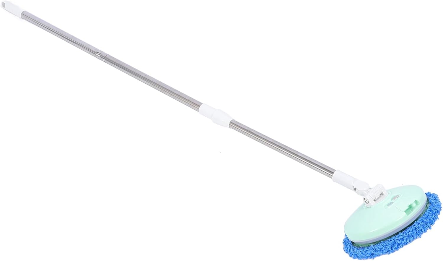 SIXRUN Car Wash Brush Mop, Electric Rotating Brush for Home Car Use Glass Floor Tile Cordless Washing Brush Soft Extendable Handle (Green)