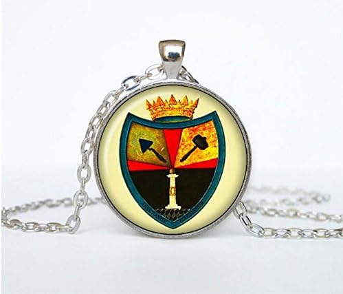 Masons Pendant, God, Illuminati Necklace, Secret Society, Symbol Jewelry, gift for Her Him, Glass Round Pendant Jewelry Art gift (3)