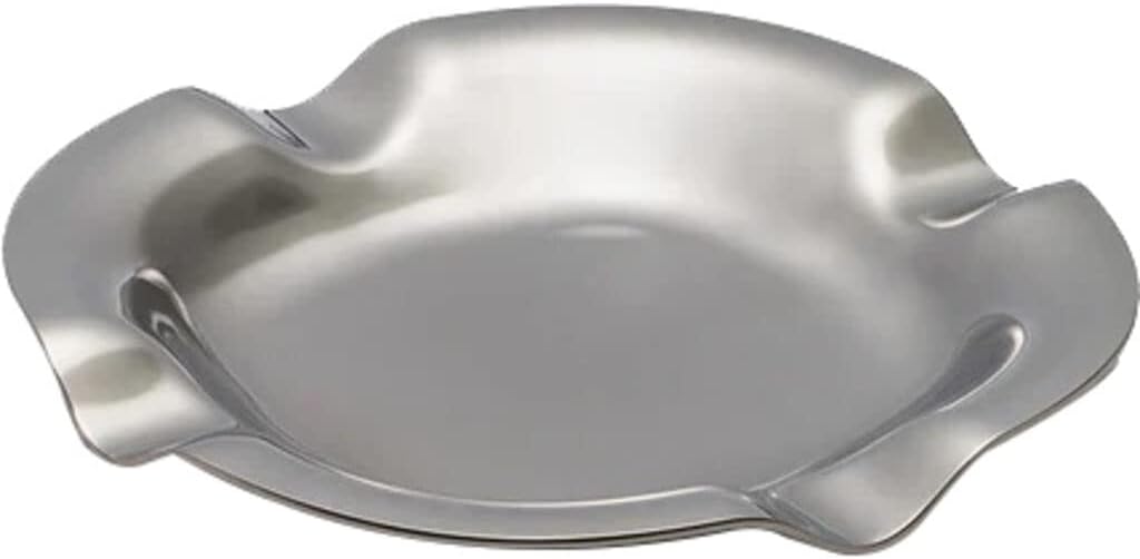 Craighill Castro Tray - Vintage Inspired Decorative Tray, Metal Trinket Dish for Jewelry & Keys, Vanity Tray for Nightstand & Entryway Table - Stainless Steel