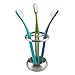 iDesign Nogu Metal Toothbrush Holder Stand for Bathroom Vanity, Countertops, 1 x, Stainless Steel