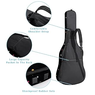 Étui de protection rembourré pour guitare classique acoustique Motif floral Bleu aquarelle, Multicolore 02, 42.9×16.9×4… - Les Beatles, Paul McCartney, John Lennon, RIngo Starr, George Harrison Étui de protection rembourré pour guitare classique acoustique Motif floral Bleu aquarelle, Multicolore 02, 42.9x16.9x4… – Image 3