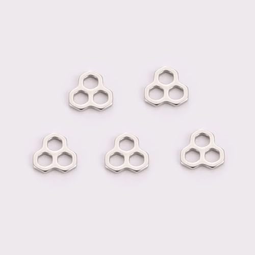 Miniatura 9 de kkjoy 5 dijes de acero inoxidable para hacer joyas y manualidades, varios colgantes pequeños, suministros de manualidades, accesorios para pulseras,