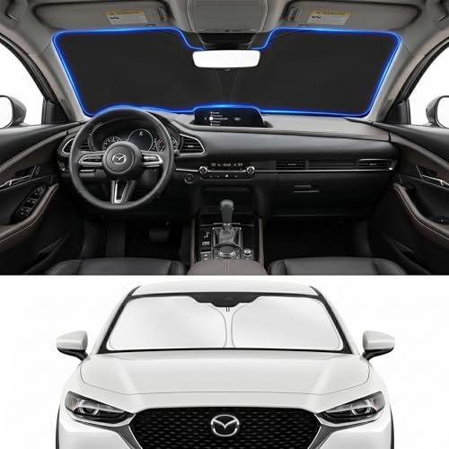 PinBaoLaLa for 2019-2024 2025 2026 Mazda CX30 CX-30 Windshield Sun Shade - Windshield Cover Front...