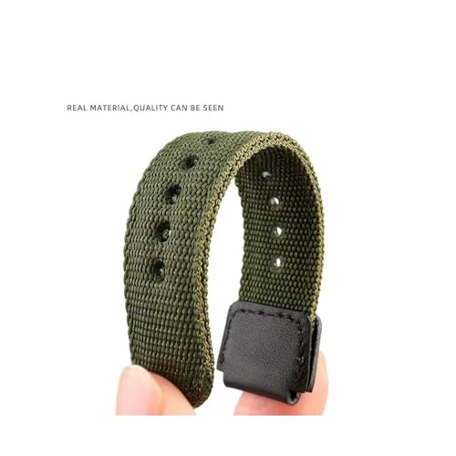 Bracelet de montre nylon 18mm finition Silver Block ultra robuste
