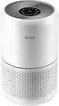 LEVOIT Air Purifier for Home Allergies Pet Hair in Bedroom, Covers Up to 1074 ft² by 56W High Torque Motor, AHAM VERIFIDE, 3-in-1 Filter with HEPA Sleep Mode, Remove Dust Smoke Odor, Core300-P, White