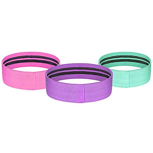 Andoer Conjunto de bandas de malha de resistência para exercícios esportivos 3 peças Conjunto elásti