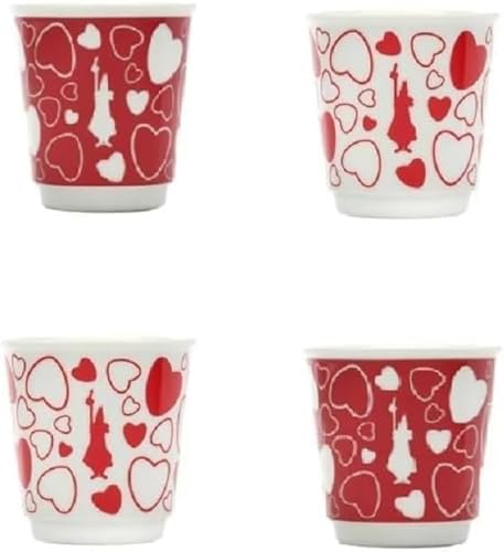 Bialetti Set 4 Bicchierini Cuore Ed. Limitata