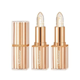 Colour Changing Lipstick, Tinted Lip Balm, Lip Stain Long Lasting, Lipstick Sets for Women, Suitable for All Skin Tones, Create a Charming Look, Versatile Colors, Moisturizing Lips, Gold leaf 3.5g * 2