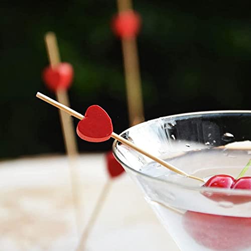 luckaide 100 Stück Cocktailspieße, Holz Spieße Fingerfood 12 cm Partypicker zum Grillgut, Fingerfood, Obst-Spieß Holz… - Image 7