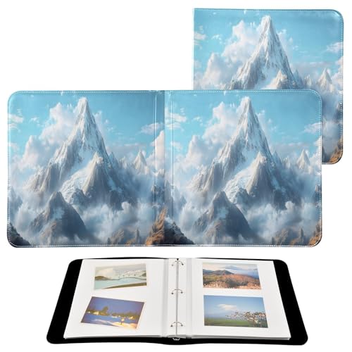 Álbum de Fotos Autoadhesivo Scrapbook Álbum DIY con Cubierta de PU Leather, 40 Páginas, 3 Anillos, Tamaño 11.8 x 11.2 pulgadas miniatura 2