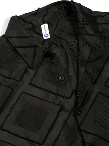 Image of Thomas Scott Men's | Self Design | Full Sleeve | Slim Fit | Polyester | Spread Collar | Casual Shirt